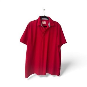 Men's Red Chick-Fil-A Team Employee Polo Shirt‎ Size XXXL 3XL